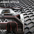 Пластиковая сетка Lambo II в обвес авто – Средняя ячейка 35х12